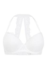 Бюстгальтер без косточек LASCANA Neckholder BH, белый