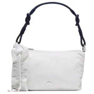 Lululemon Nylon Shoulder Bag Mini Women's Silver White