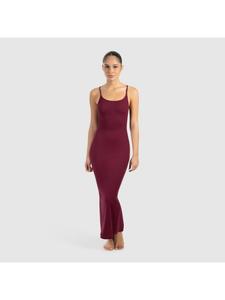 Платье макси Aveline бордового цвета SMILODOX