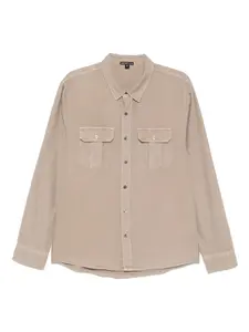Рубашка с накладными карманами James Perse, нейтральный