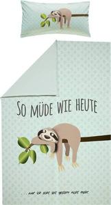 Двустороннее постельное белье Erwin Müller 155332 2-teilig, 135x1x200 см цвет helltürkis