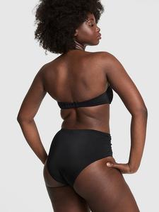 Американские плавки-бикини с высокой талией в форме подковы Pink Swim, черный