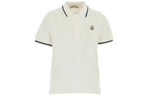 Детская поло Moncler, белый