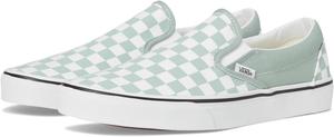 Кроссовки Unisex Vans Classic Slip-On, Color Theory Checkerboard Gray Olive