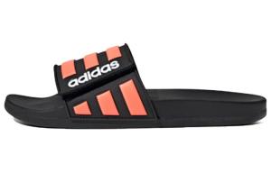 Шлепанцы унисекс черный/коралловый пудровый Adidas Neo