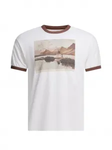 Футболка с принтом Kapital, белый