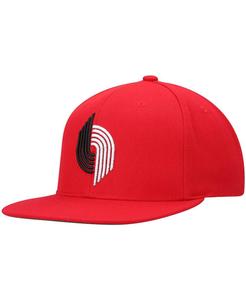 Мужская красная кепка Portland Trail Blazers Hardwood Classics Team Ground 2.0 Snapback Mitchell & Ness
