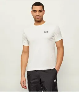 Футболка slim fit Ea7, экрю