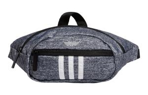 Полиэстеровая слинг-сумка через плечо кроссбоди поясная унисекс серая Adidas Originals