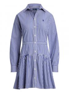 Polo Ralph Lauren полосатое платье-рубашка на пуговицах, синий