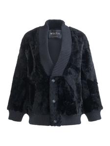 Пуховик из овчины Made For Generations WOLFIE FURS, черный