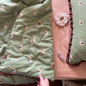 LUOLAI HOME Комплект постельного белья 3 предмета, простыня 1.2м, пододеяльник 150×200см, цвет Strawberry Repair Dog