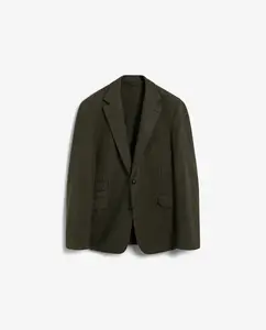 Мужская рубашка прямого кроя с узором «гусиная лапка» Scalpers, хаки