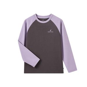 Футболка для детей с круглым вырезом Moderate NAUTICA, темно серый/фиолетовый