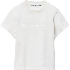Футболка с уменьшенным логотипом Alexander Wang, белый