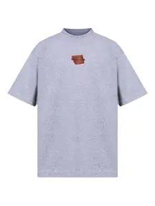 Футболка Taped с логотипом BALENCIAGA, серый