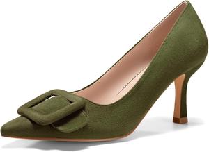 Женские закрытые туфли-лодочки Coutgo с заостренным носком на шпильке, свадебные и вечерние туфли