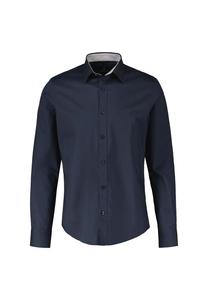 Базовая рубашка из поплина с воротником-стойкой Lerros, синий