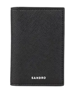 Мужская кожаная сумка Sandro, черный