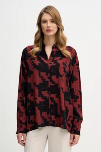 Рубашка Sisley, бордовый