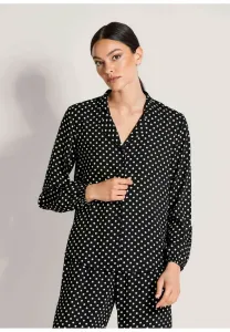 Блузка на пуговицах Madeleine, Black Off-White