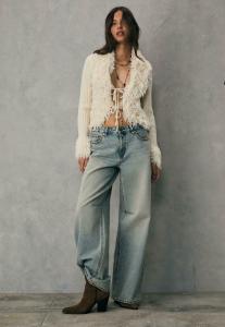 Кардиган Stradivarius WITH TIE, White