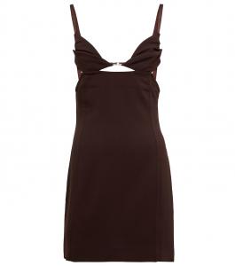 Мини-платье с вырезом Nensi Dojaka, коричневый