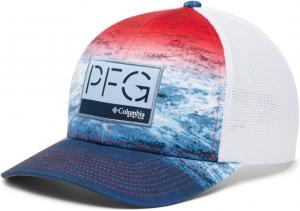 Бейсболка Columbia Unisex Camo Mesh, Red Spark Deepsea Fade