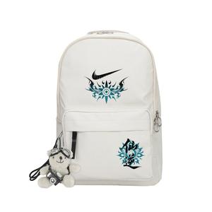 Рюкзак из ткани среднего размера унисекс светло-бежевый и черный Nike, цвет слоновая кость белый