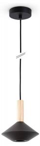 Подвесной светильник Paco Home Mora L, черный - серый металлик