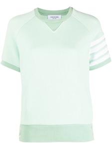 Thom Browne футболка с полосками 4-Bar, зеленый