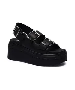 Кожаные сандалии Tommy Jeans, черный