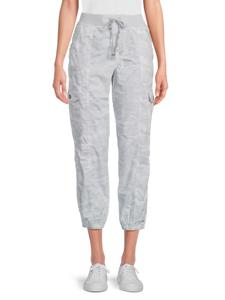 Укороченные брюки-карго с камуфляжным принтом DKNY, цвет Camo Vapor