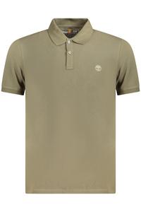 Мужское поло Timberland с коротким рукавом и вышивкой, зеленый