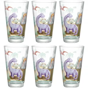 Набор стаканов LEONARDO «Dino BAMBINI AVVENTURA», (набор, 6 шт.), 300 мл, 6 шт, цвет mehrfarbig