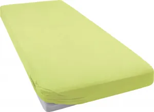 Приталенная простыня bellana "Mako-Jersey эксклюзивный размер. 90х200, 140х200 или 180х200 см", из хлопка, для матрасов высотой до 25 см, простынь плоская, простыня на подгонке 140-160х200 см, 1 шт., цвет moos