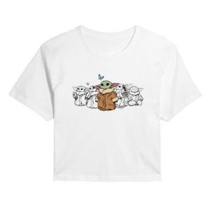 Детская футболка с принтом "Грогу из Мандалорца" Star Wars, белый