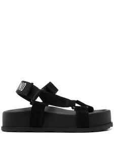 Сандалии с логотипом Moschino, черный