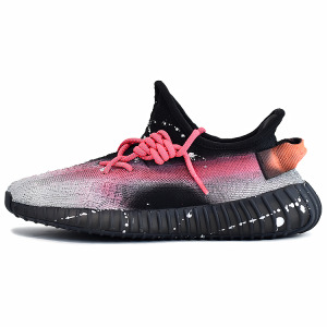 Кроссовки adidas originals Yeezy Boost 350 V2 Lifestyle Shoes Unisex Low-top Black/Silver/Watermelon Red, черный