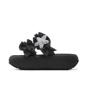 Тихие нескользящие сандалии-слайдеры женские ST&SAT, Black