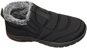 Женские плюшевые зимние сапоги однотонного цвета, удобная повседневная обувь с противоскользящей подошвой для осени и зимы, женские универсальные туфли с круглыми носками для повседневной носки Faithgee, Black