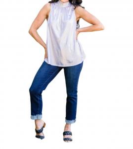 Фото Opt Блузка без рукавов в белом цвете ANDREE BY UNIT
