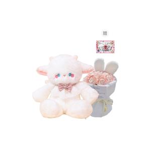 Милые креативные бегающие маленькие зверушки плюшевые куклы высота 50см/45см PUDOWRABBIT