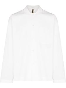 TEKLA пижамная рубашка на пуговицах, белый
