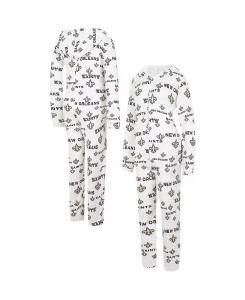 Женский кремовый костюм New Orleans Saints Docket с капюшоном и застежкой-молнией Union Suit Concepts Sport