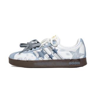 Adidas Neo Кроссовки для скейтбординга VL Court 2.0 Goku World, Starry Night Shock Absorbers Low Top унисекс, синие, коричневые