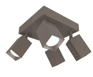 Потолочный светильник Lumicom Brick Q X4, 22x18x22 см цвет hochglanz hellgrau