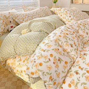 Yalu Комплект постельного белья 2.0м, 4 предмета + одеяло 3кг + 2 наволочки