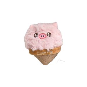 Очаровательная плюшевая кукла поросенок с подвеской в виде мороженого, высота 10см Lionf