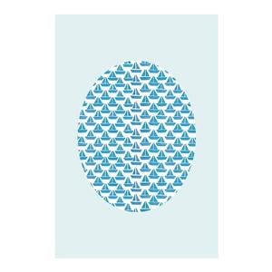 Фреска Komar Shelly Patterns IV цвет türkis/blau/weiß